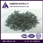 Crushed carbide particles